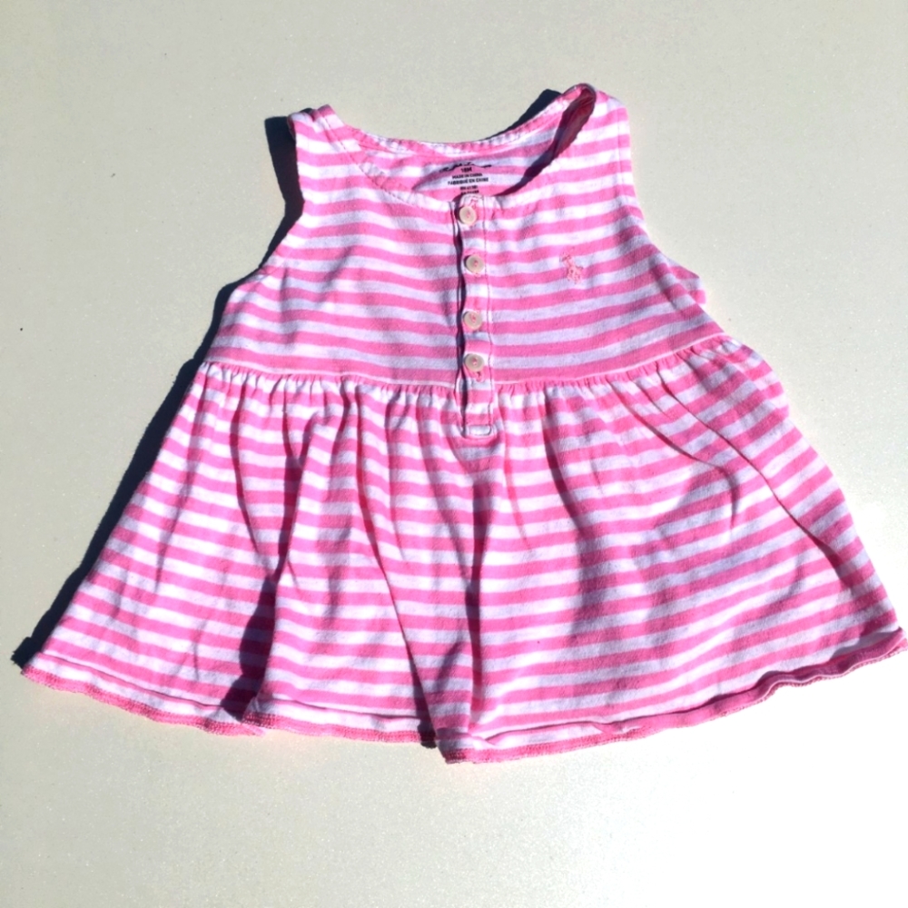 RALPH LAUREN Baby Doll Tank Top Size 18 Months